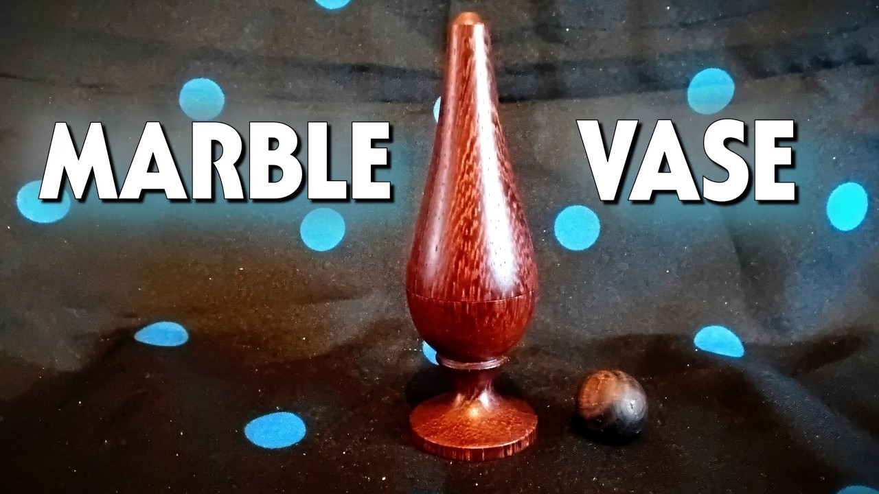 Wooden Marble Vase