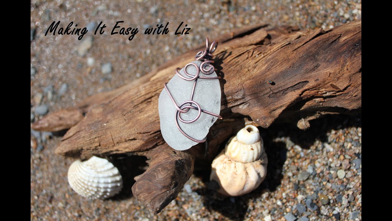 DIY Fabulous Wire Wrapped Beach Glass Pendant