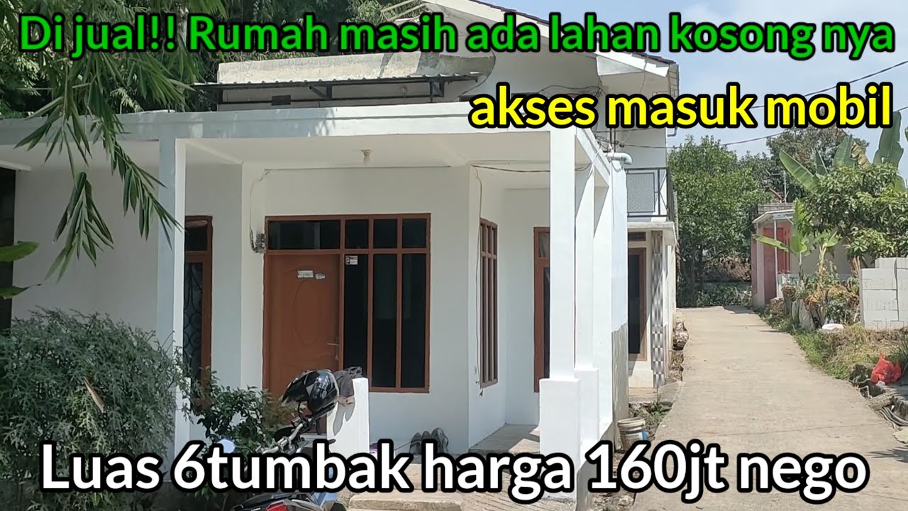 Di jual!! Rumah Pinggir jalan Bisa buat usaha luas Tanah 6tbk Harga 160jt Nego surat SHM
