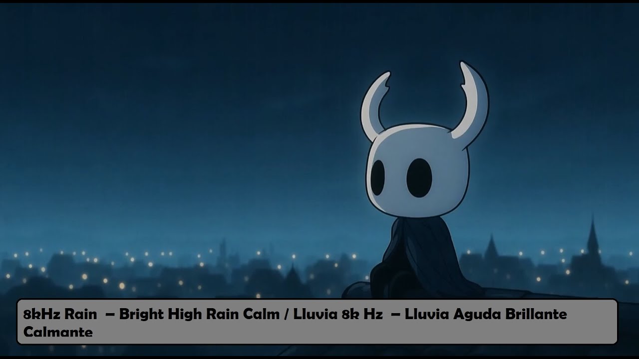 8kHz Rain 12H – Ultra Clear Night Rain / Lluvia 8k Hz 12H – Lluvia Nocturna Clara