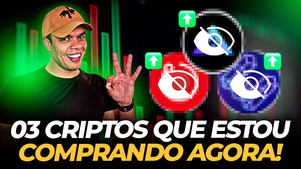 👌🏽 TOP 3 CRIPTOS PARA COMPRAR SEM MEDO NA QUEDA