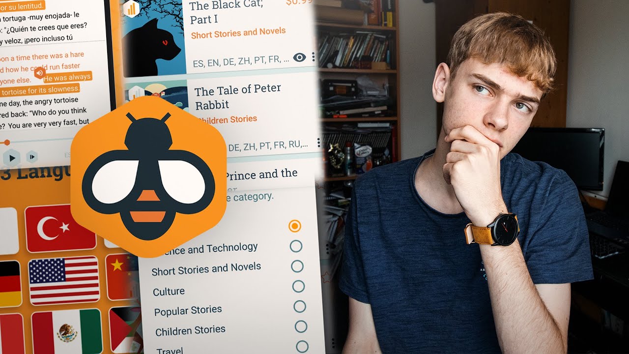 LEARN LANGUAGES WITH STORIES! | Beelinguapp Review...