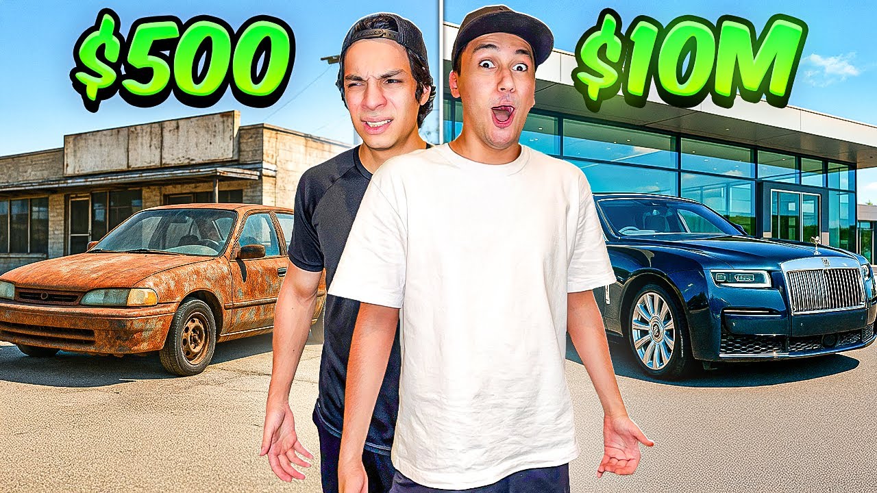 CARRO de $100 PESOS vs CARRO de $10,000,000 MILLONES de PESOS🚗…