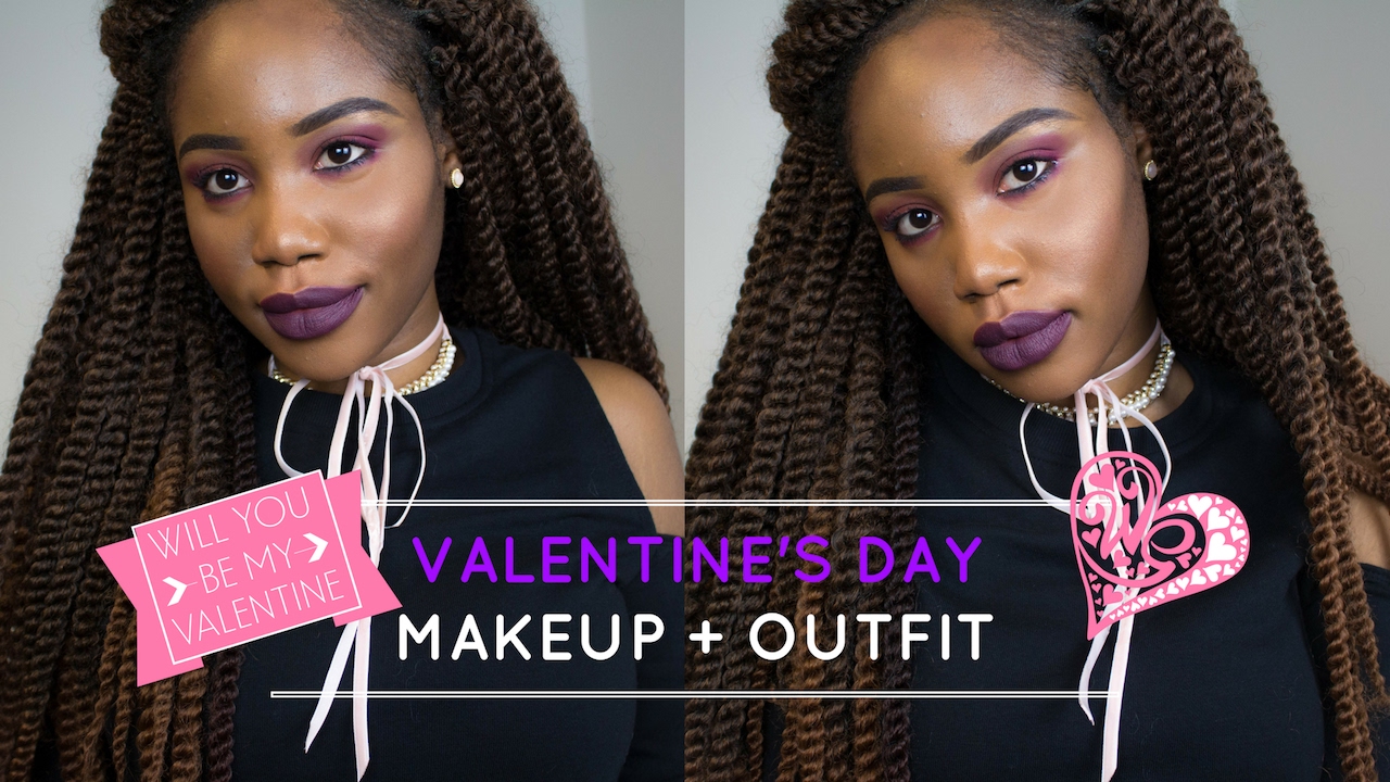 VALENTINE'S DAY MAKEUP LOOK + OUTFIT | Emmanuela Okon