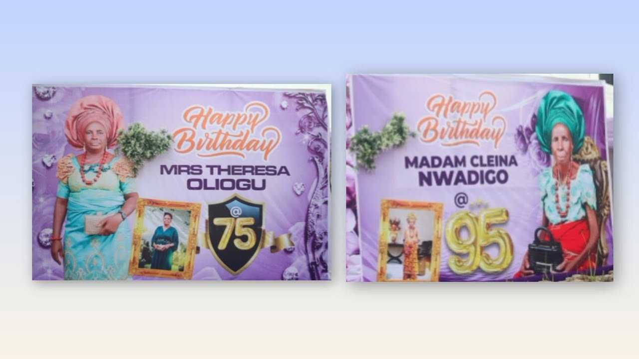 Double Celebration: Mum & Daughter Birthday Celebration | Selina Nwadigo (95) & Theresa Oliogo (75)