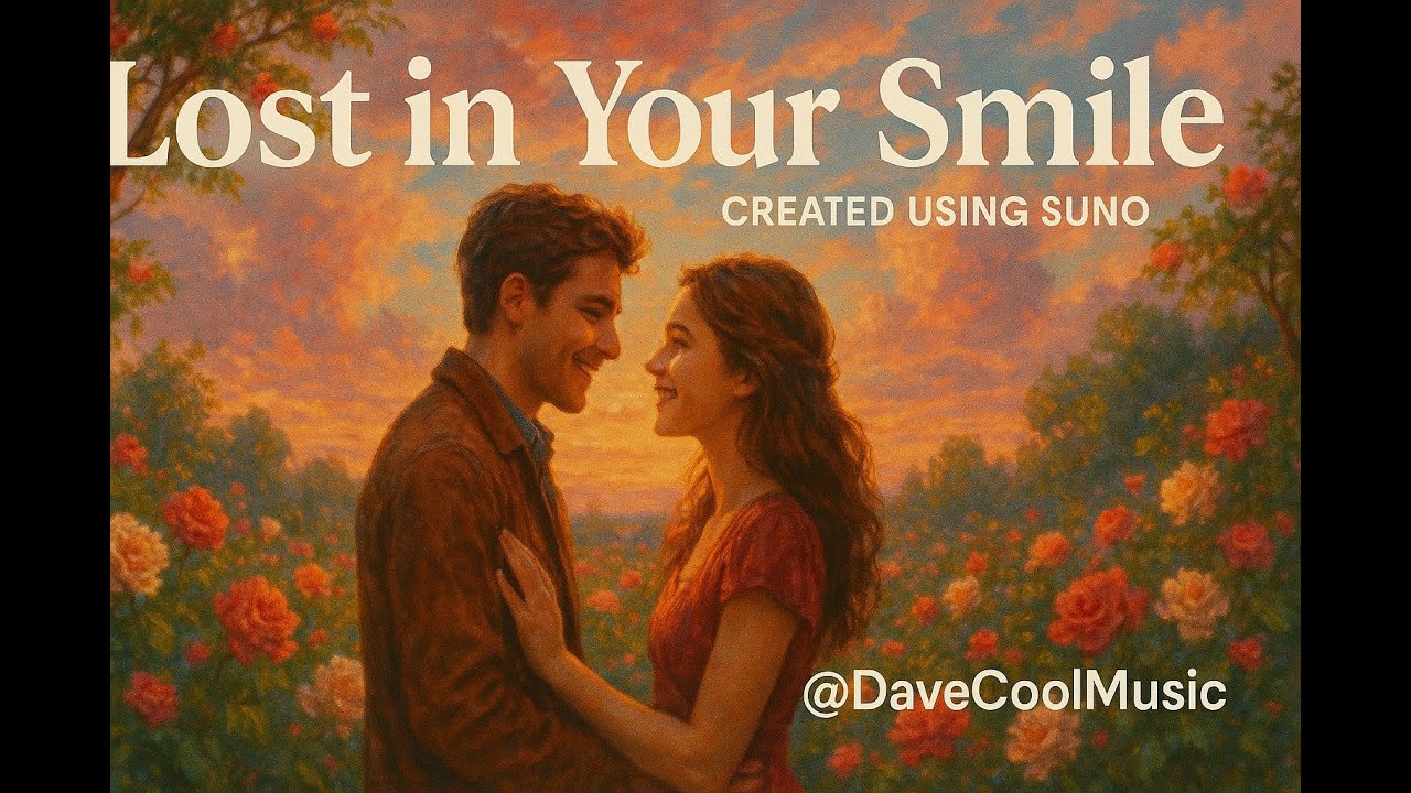 Lost in Your Smile – Romantic AI Soul Song (Lyric Video) | Created using Suno