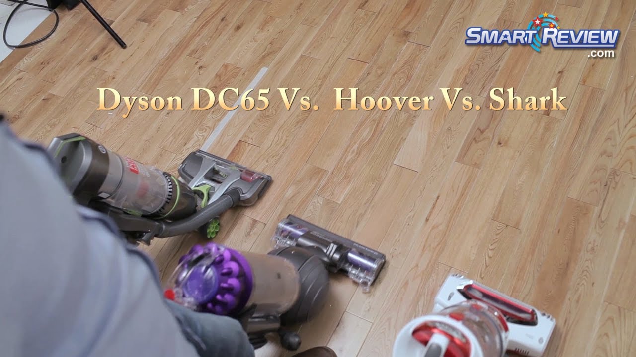 Dyson Demo | Dyson DC65 Animal Vacuum vs. Hoover Air Pro vs. Shark Rotator | Upright Bagless Vacuums