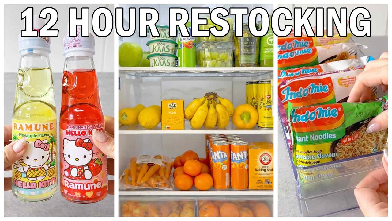 12 Hours of Restocking ASMR ✨ | Organising, Cleaning, Restocking Live Stream To Fall Asleep To
