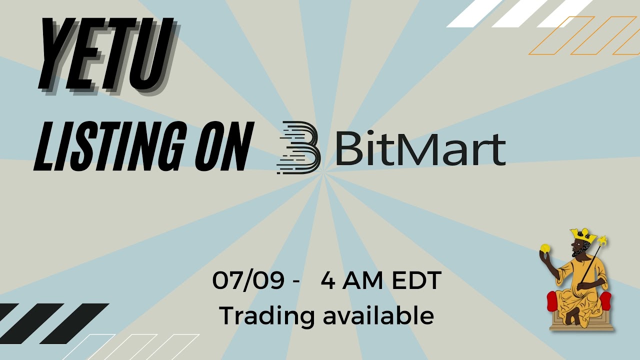 Yetucoin (YETU) Listing on Bitmart | Yetubit