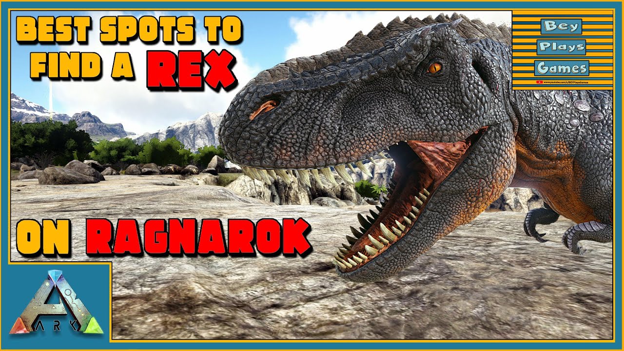ARK: Ragnarok - ВСЕ МЕСТА ПОЯВЛЕНИЯ РЕКСОВ | Лучшие места для их поиска!!