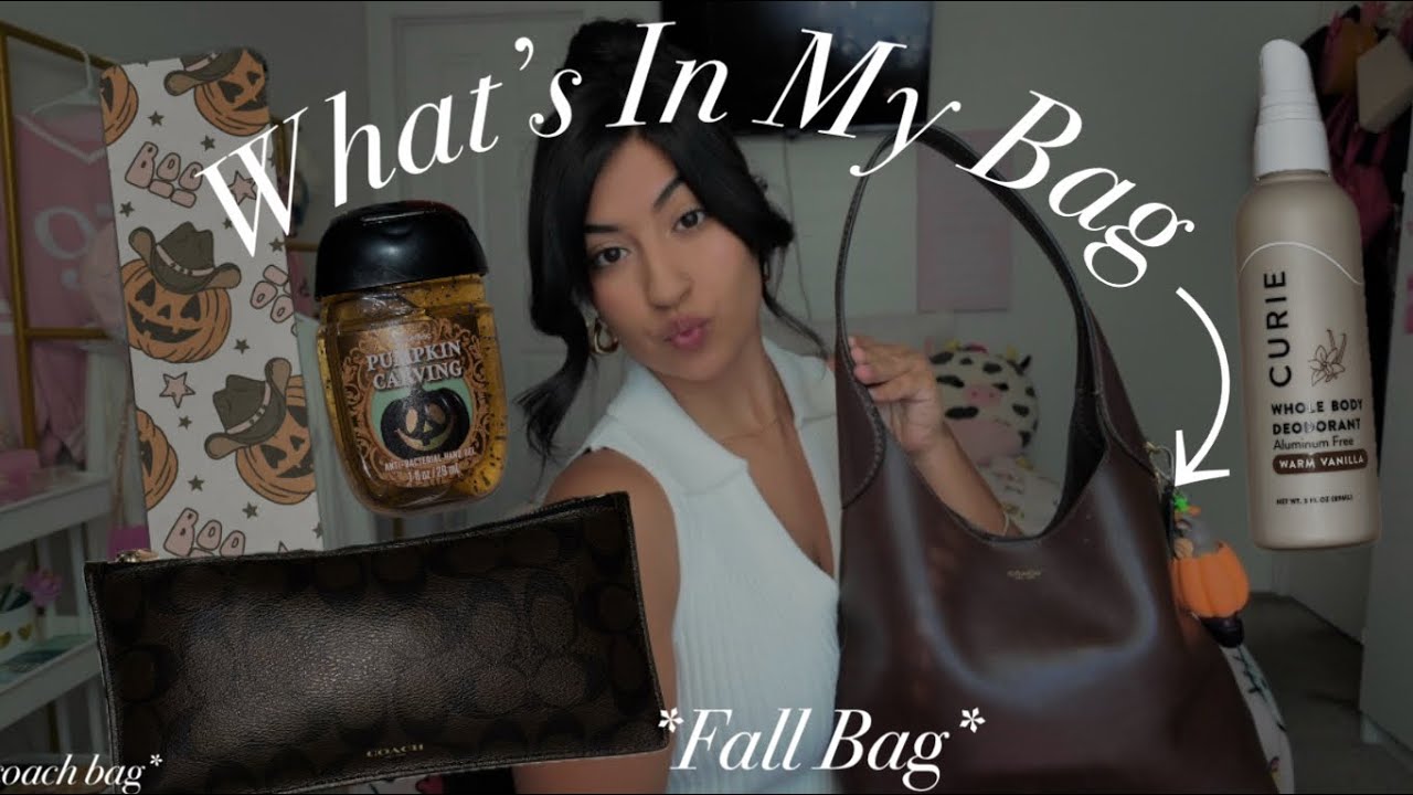 WHATS IN MY BROOKLYN 28 *coach bag* 💼 🍂🤎 (fall edition) 