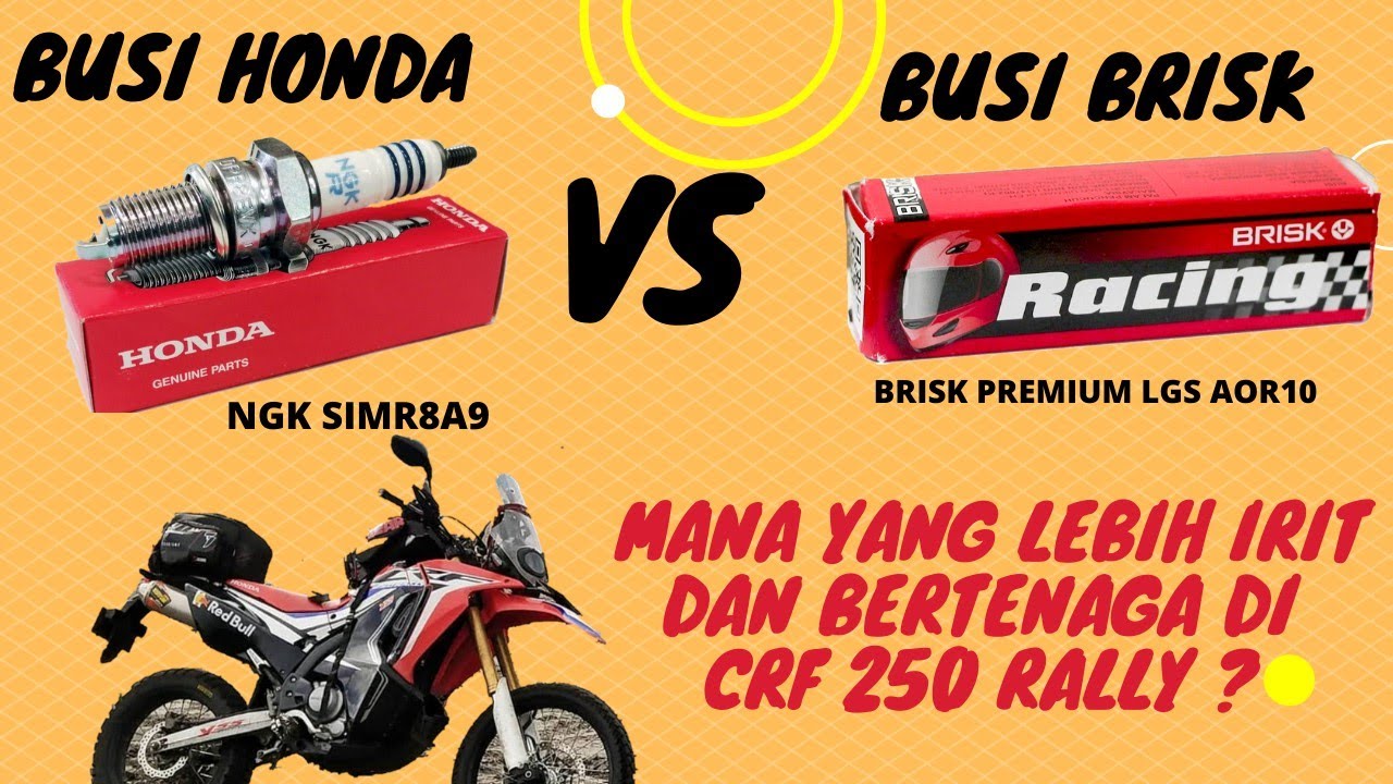 Busi Brisk premium LGS AOR10 (VS) Busi Original Honda di CRF 250 Rally?l