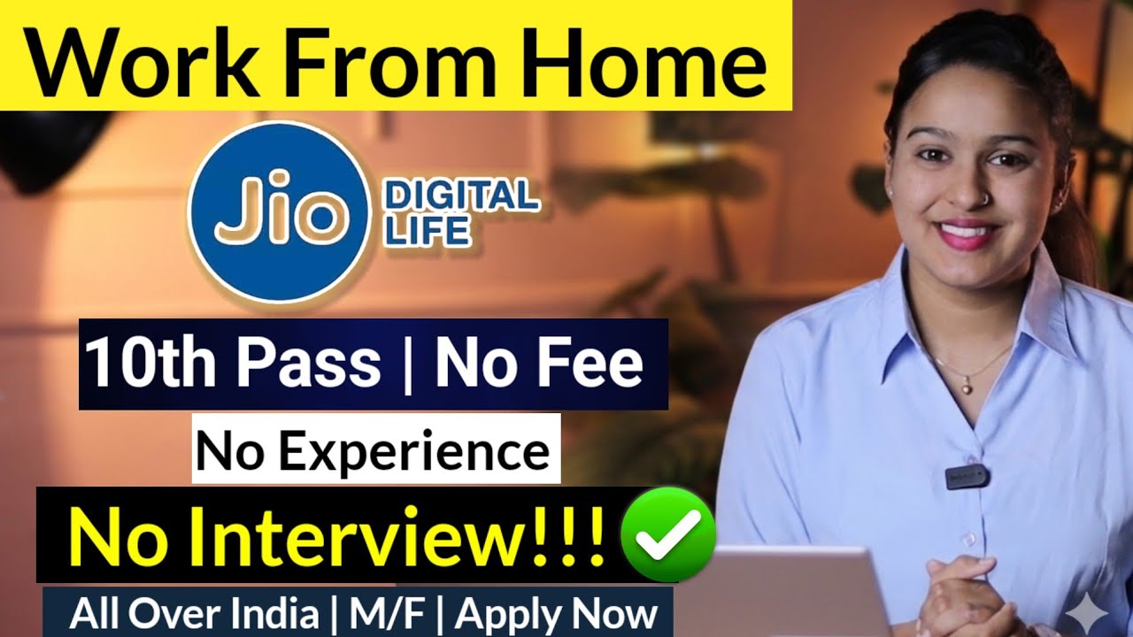 Jio Online Job 2026 | Freelance Work From Home | 10th Pass | No Interview | Direct Selection!!!