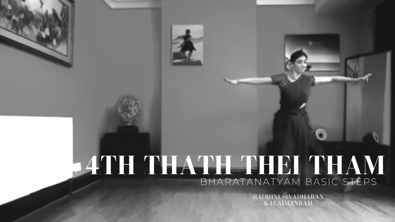 Learn Bharatanatyam Basic Steps 4th Thath thei thaam Radhini Sivadharan