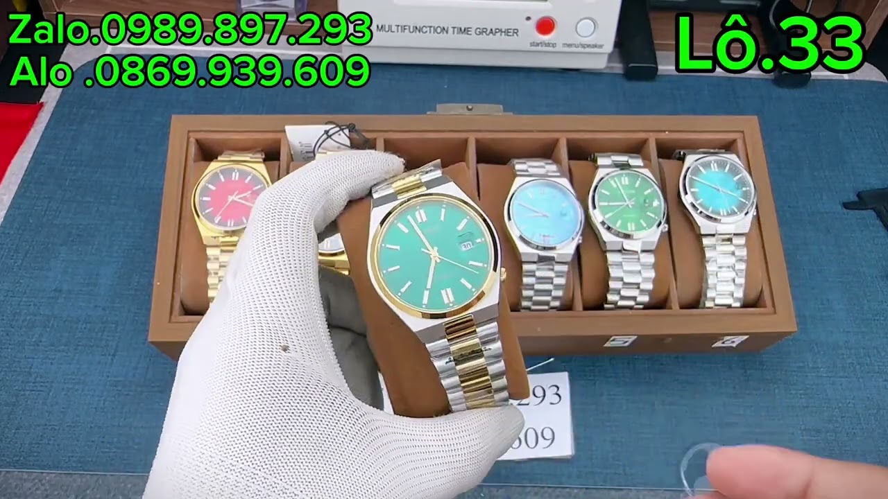 Lô 33 BÁO GIÁ 6 mẫu đồng hồ cơ MIYOTA JAPAN CITIZEN 6 mầu mẫu đẹp giá tốt