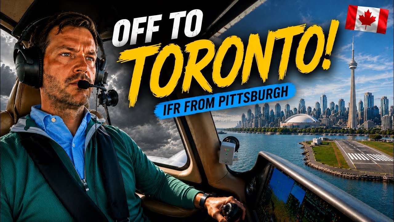 IFR Departure to Toronto | Flying the Cirrus SR22 to Billy Bishop for Big League Baseball 🇺🇸➡️🇨🇦 ⚾✈️