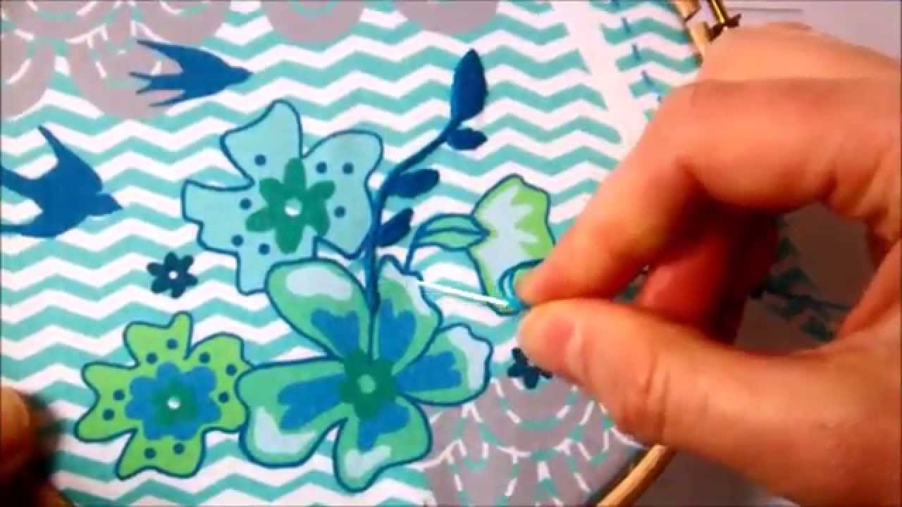 Starting and ending thread without a knot - Guide for embroidery beginners - keeping the back tidy
