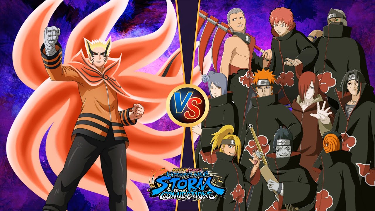 【Naruto Uzumaki (Baryon Mode) VS Akatsuki Marathon battle】 NARUTO X BORUTO Ultimate Ninja STORM