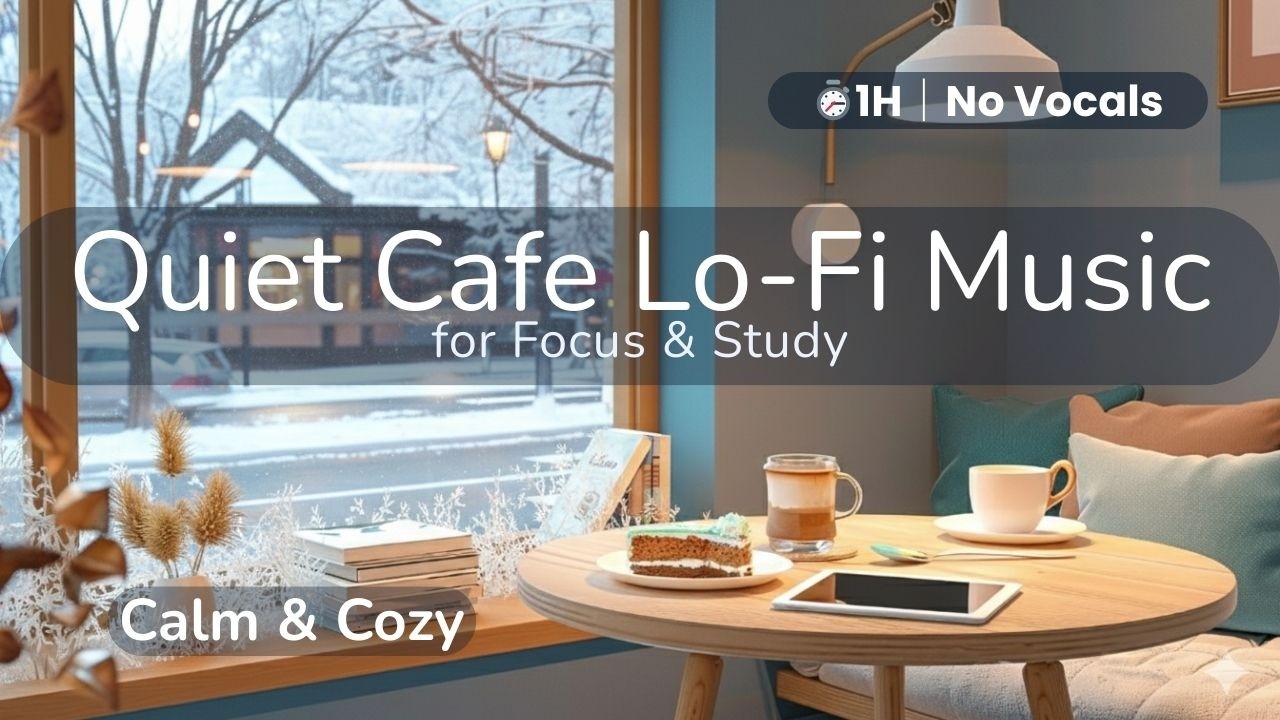 Quiet Cafe Lo-Fi Music ☕ Cozy Jazzhop for Focus & Study | No Vocals