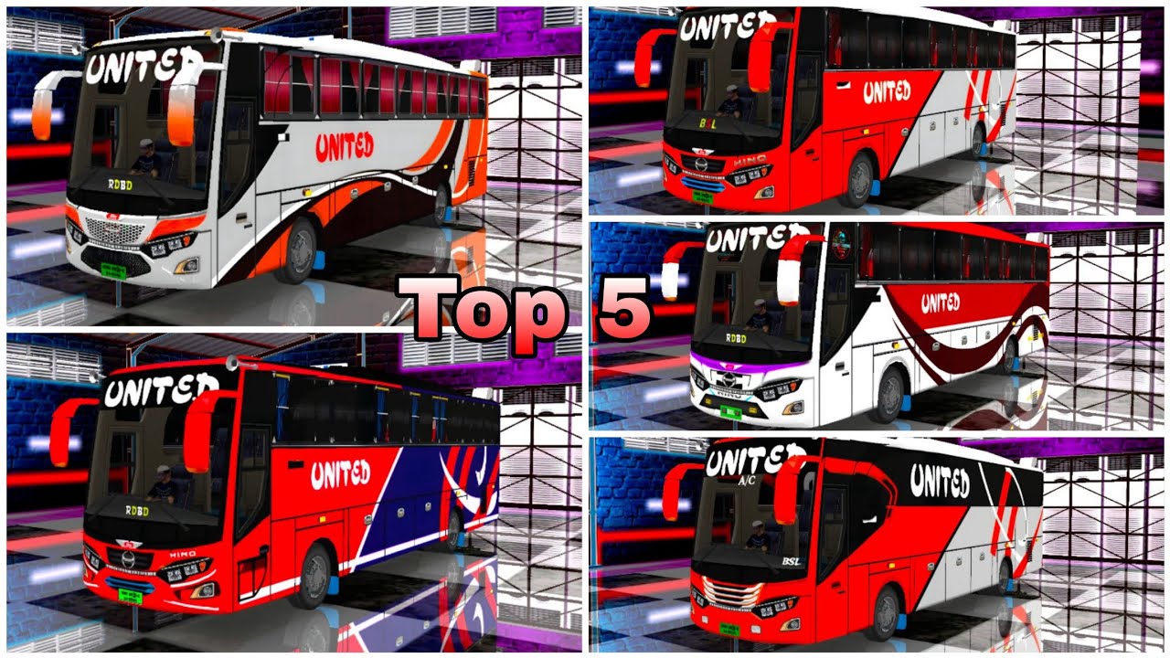United Top5 1th Bus Skin ইউনাইটেড এর বাছাই করা ৫টি বাস স্কিন #business #united_bus_skin