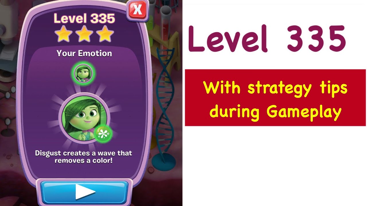 Inside Out Thought Bubbles Level 335 Tips and Strategy Gameplay Walkthrough