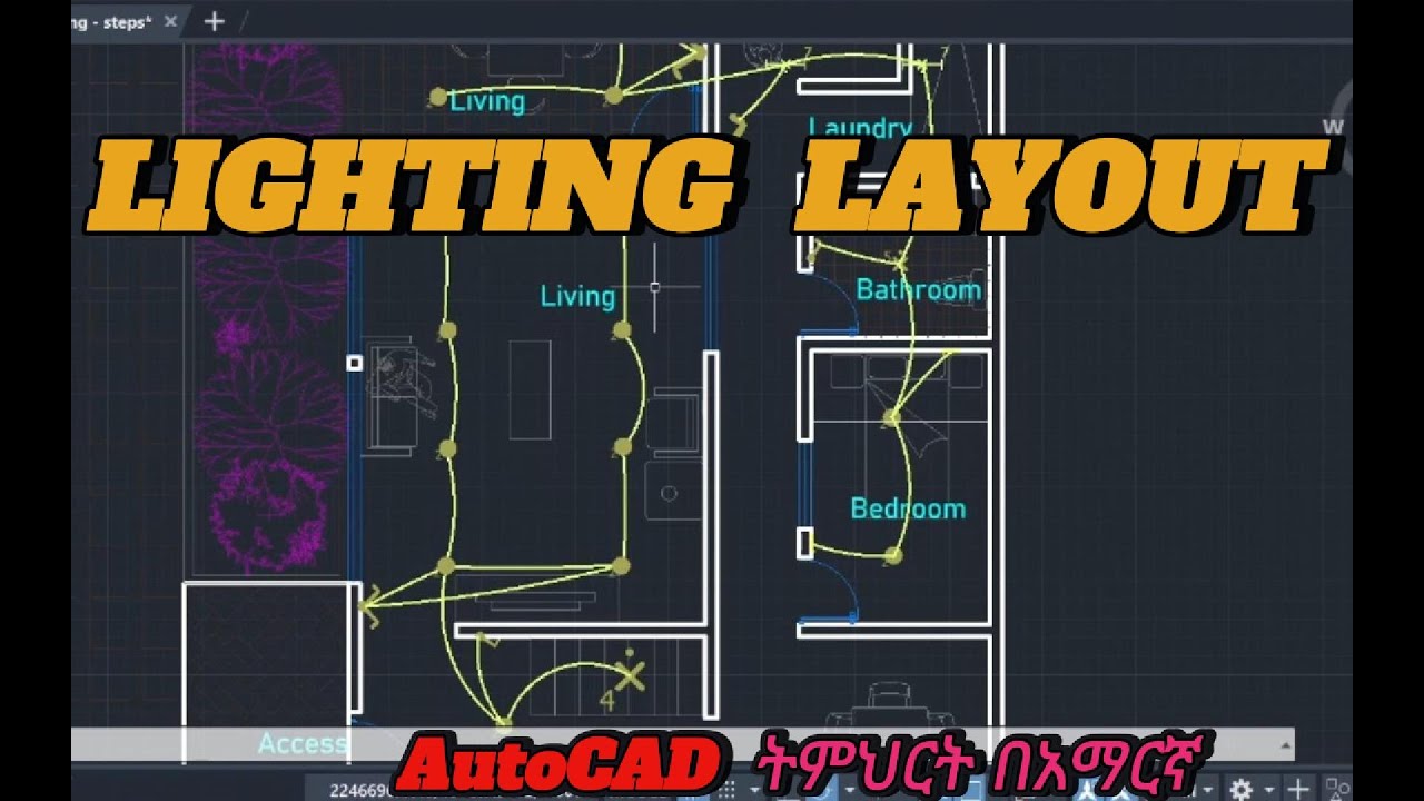 Lighting Layout in AutoCAD
