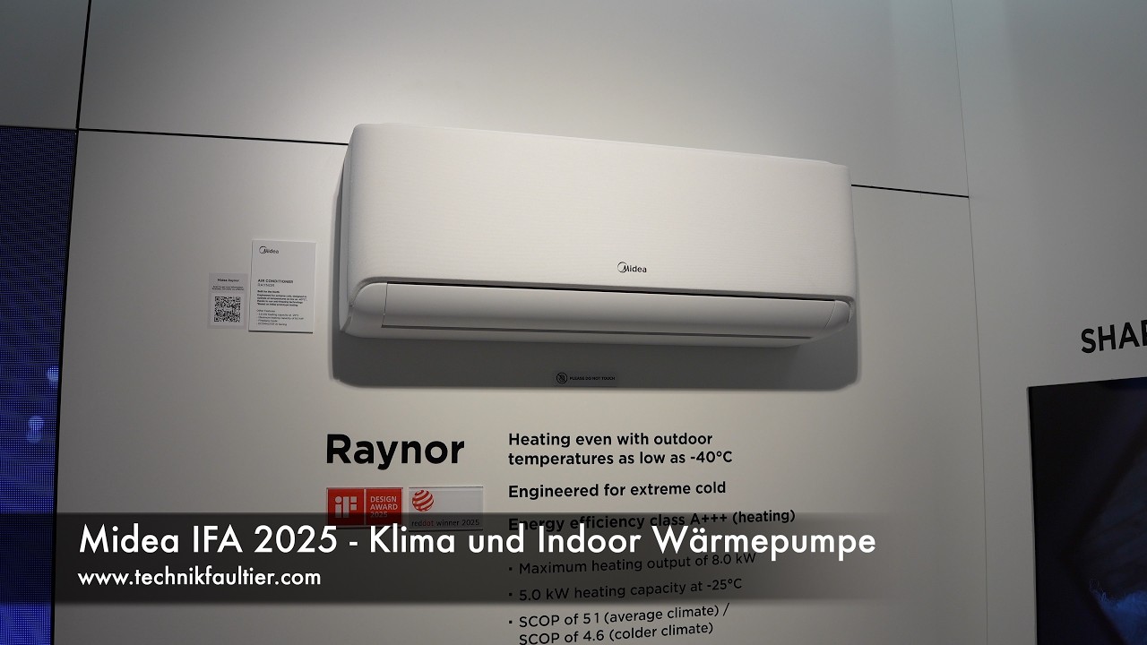 Midea IFA 2025 - PortaSplit Klima und Indoor Wärmepumpe