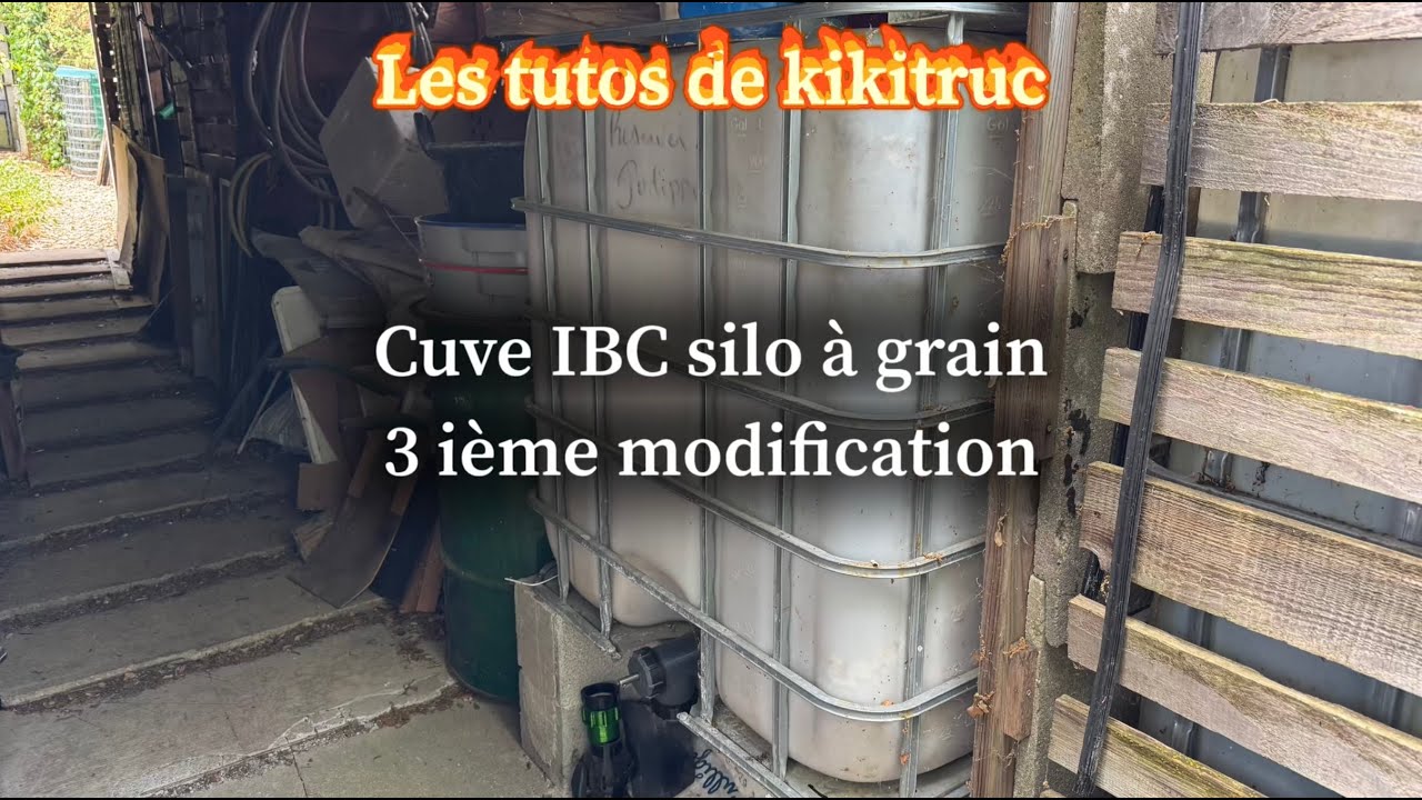 Élevage : Cuve IBC silo à grain, 3ième modification 