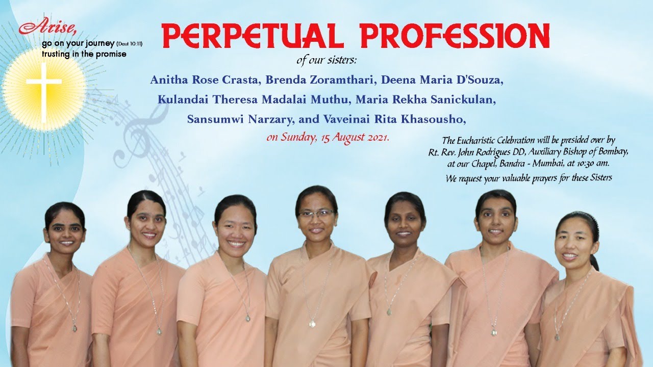 Perpetual Profession of 7 Sisters of the Daughters of St Paul