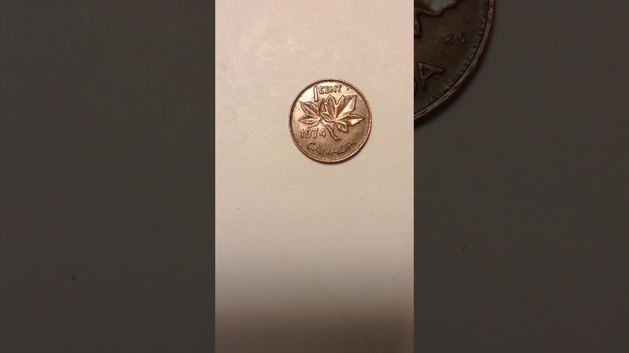 Canadian 1 cent copper 1994 coin