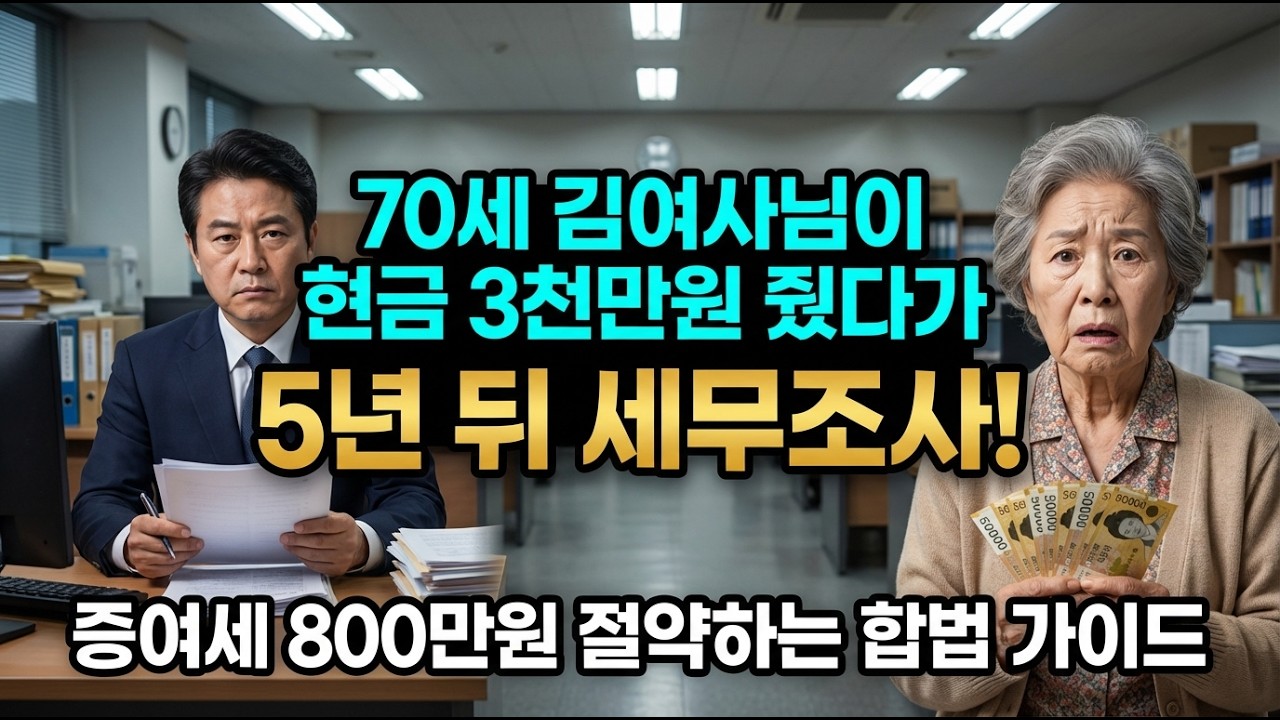 자식한테 현금으로 줬다가 세무조사 받을 수 있습니다, 5천만원 증여세 합법적으로 줄이는 법