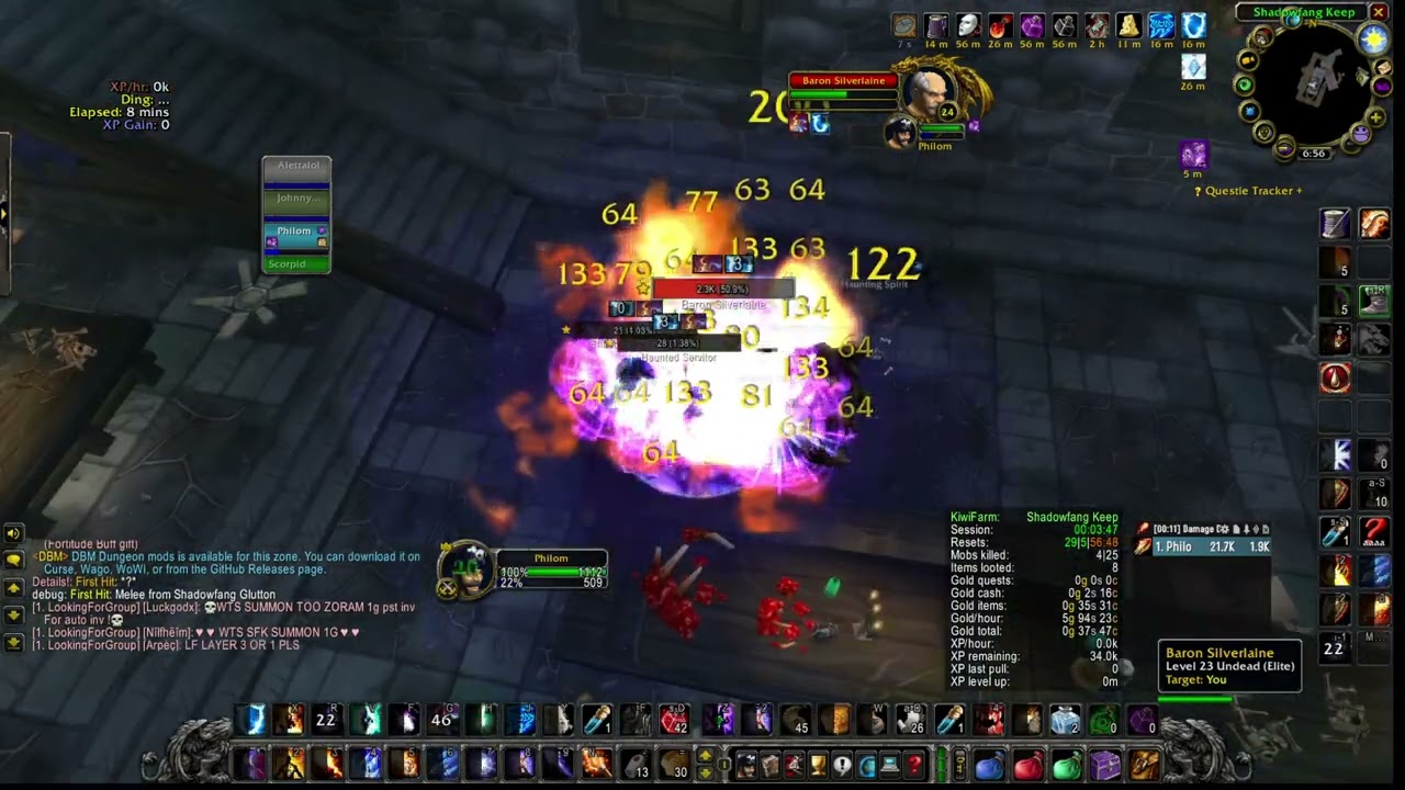 SFK mage boost 60+ mobs up to 60g+hour 6-10k xp 9-12 minute run