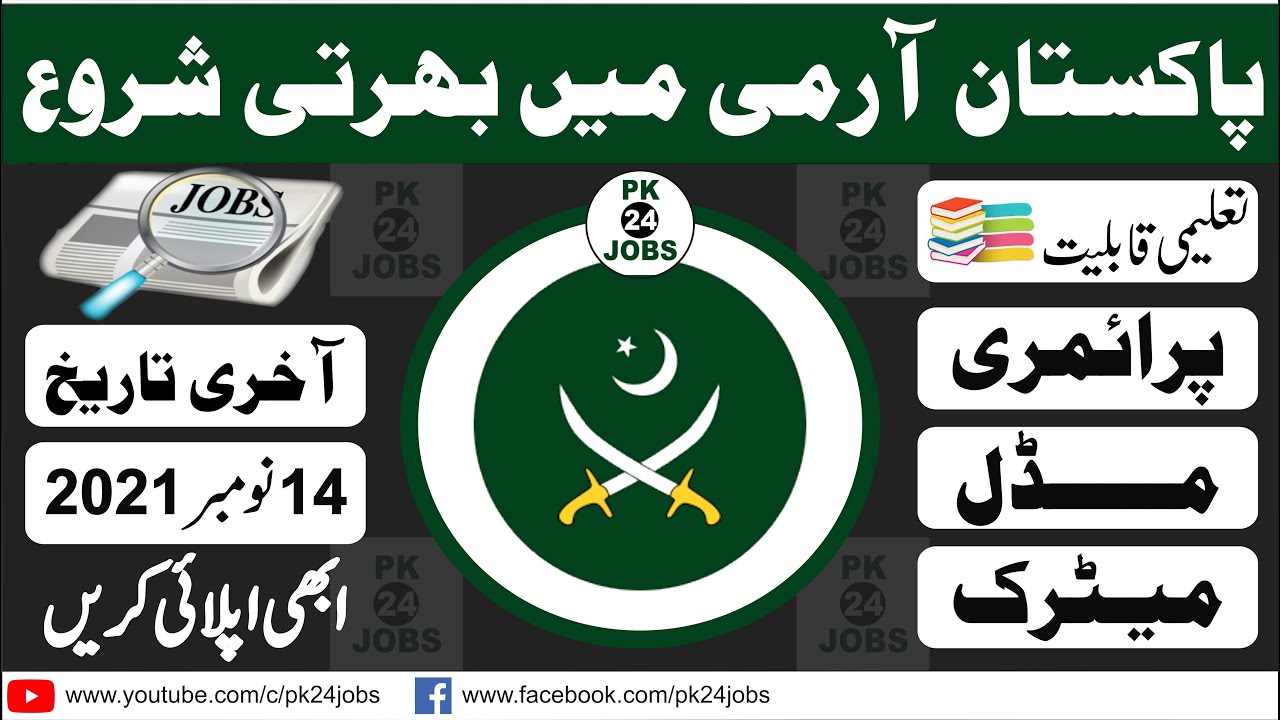 Pak Army Jobs 2021-2022 Online Apply || Pakistan Army Jobs 2021-2022 || Latest Govt Jobs in Pakistan