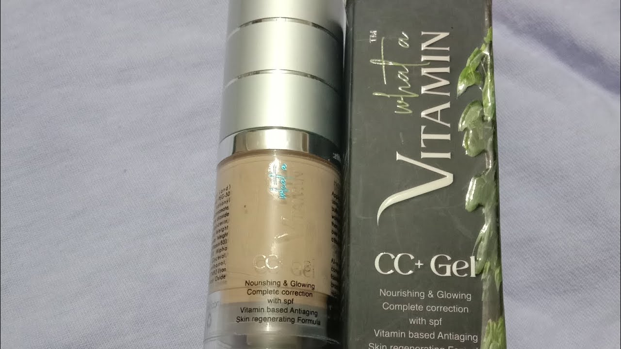 What a vitamin CC+ gel | Detail honest review | shade ivory|