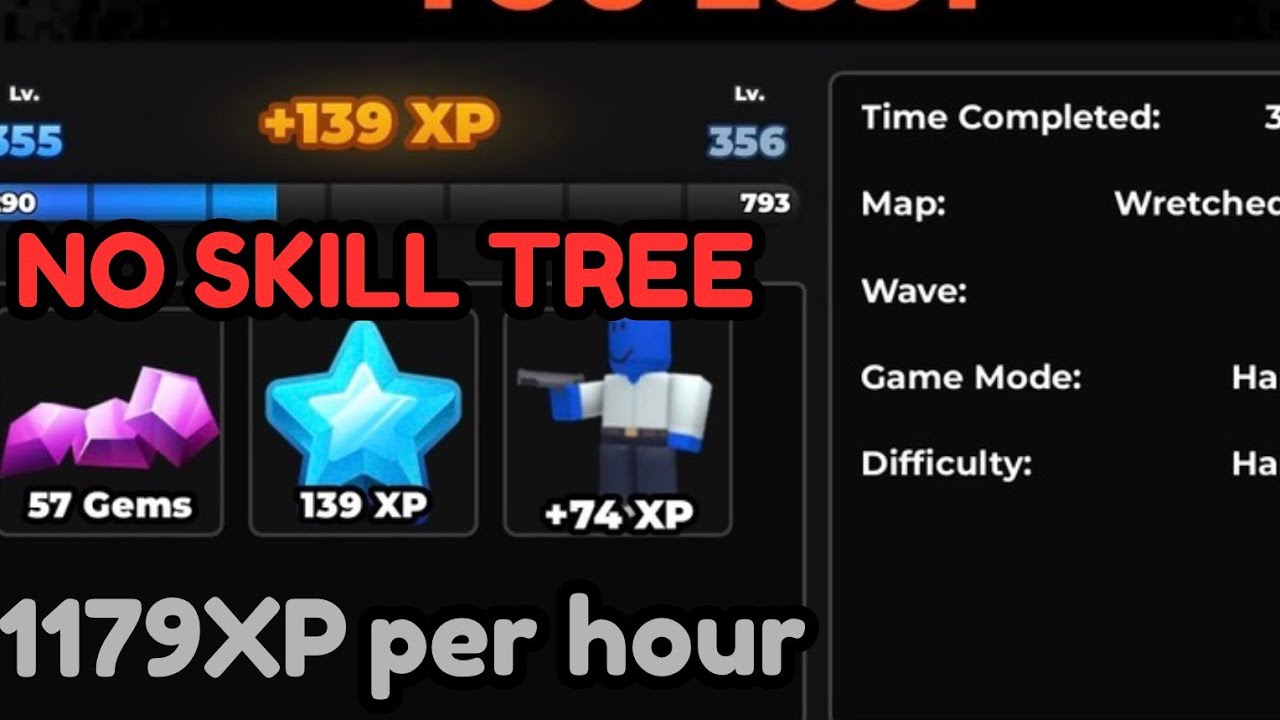 Easy XP crook boss grind (NO SKILL TREE REQUIRED) | Tower Defense Simulator 