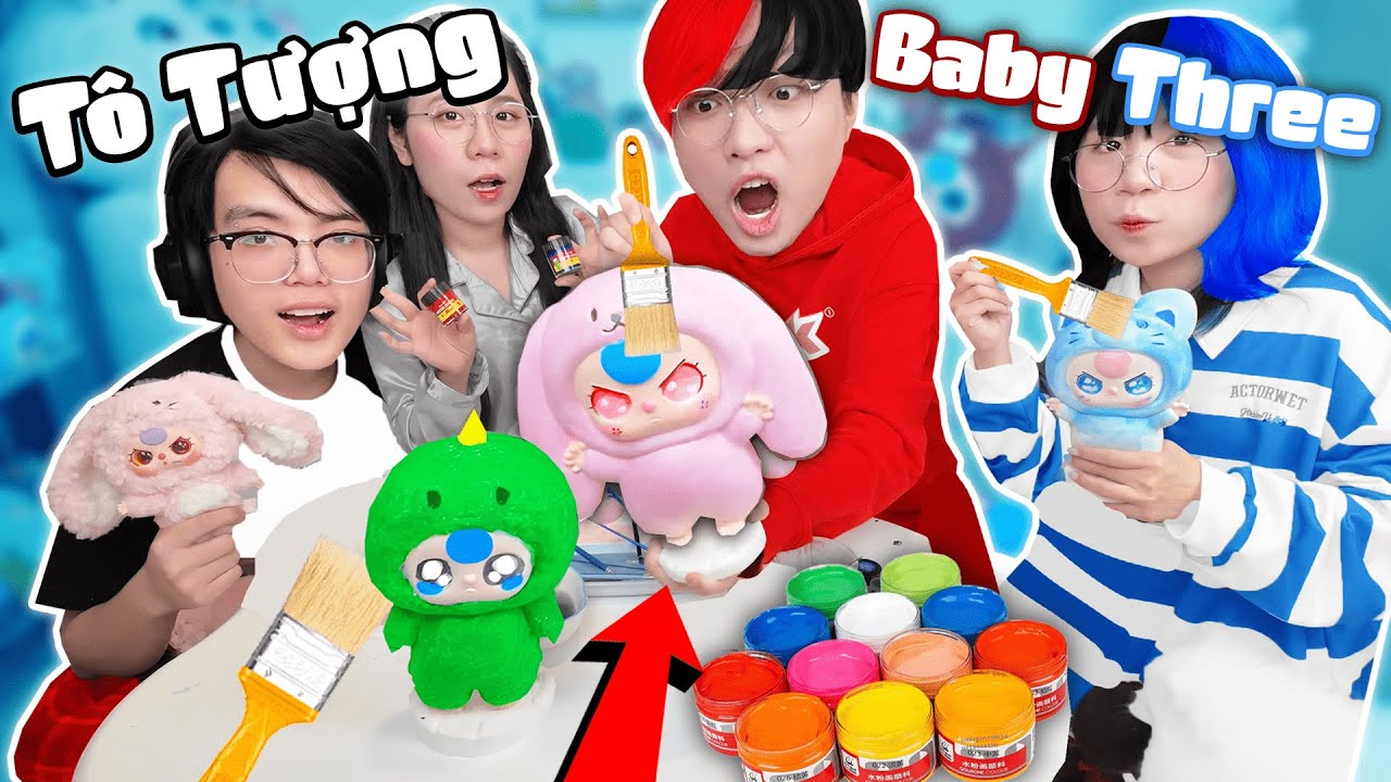 Kairon Simmy Và Phong Cận Sammy TÔ TƯỢNG BABY THREE 😂 ai sẽ là người tô đẹp nhất!?