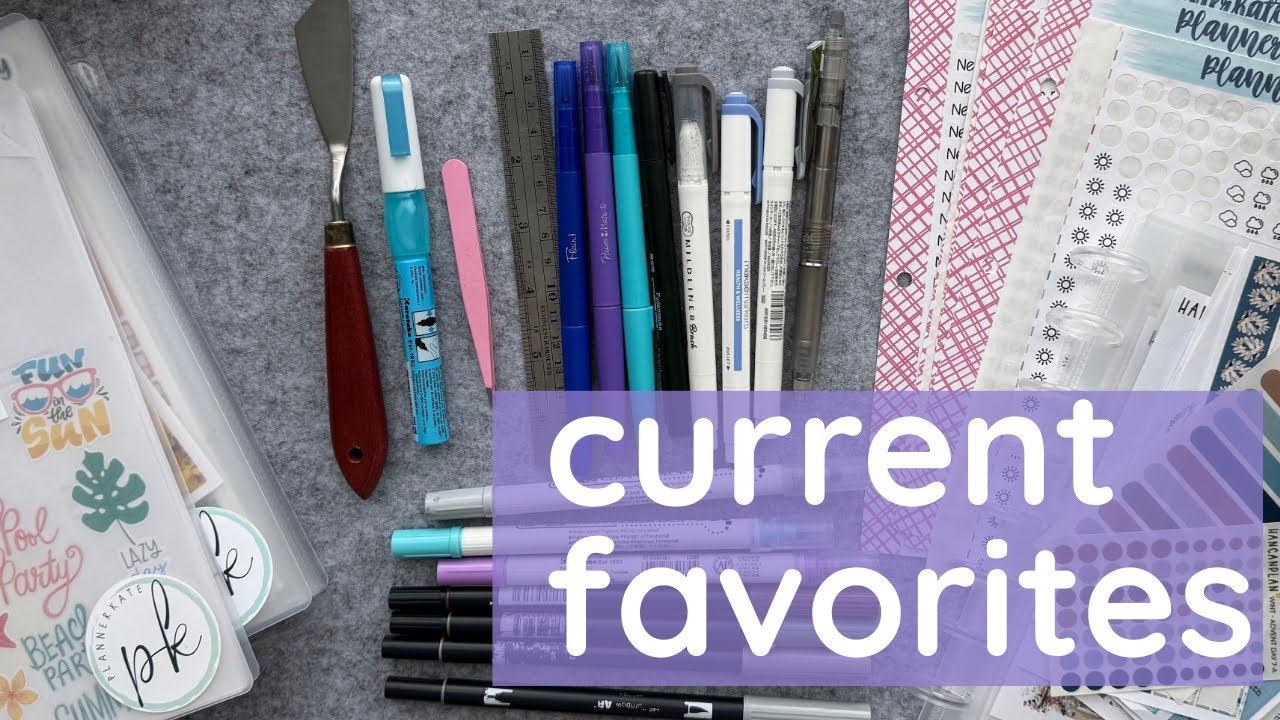 My Favorite Planner Supplies | Pens, Markers, Stickers & Organization