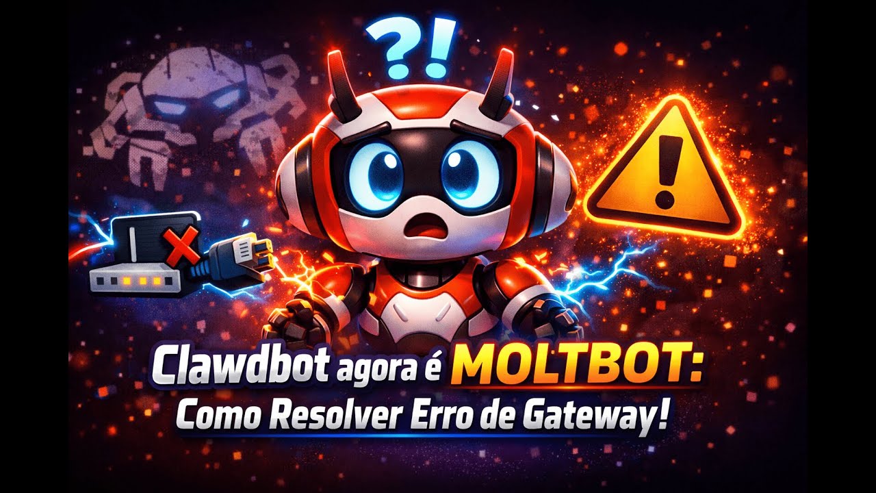 Clawdbot/MOLTBOT agora é OpenClaw: Como resolver erro de Gateway e Conexão Tutorial 2026