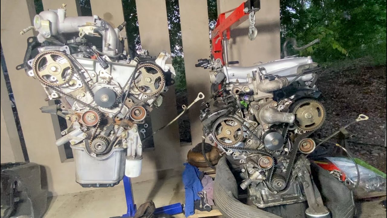 Mitsubishi Delica 3.8 Engine Swap / 6G75 Conversion. Part 3 :Engine comparison and component swap