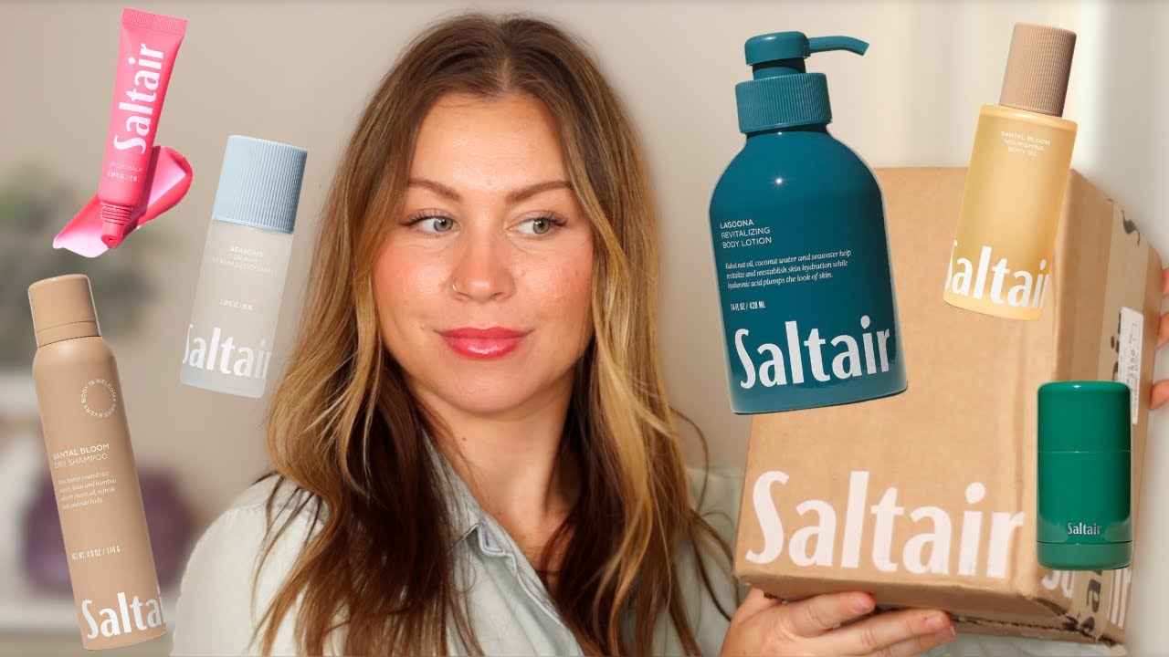 Распаковываю свою партию средств по уходу за телом Saltair!