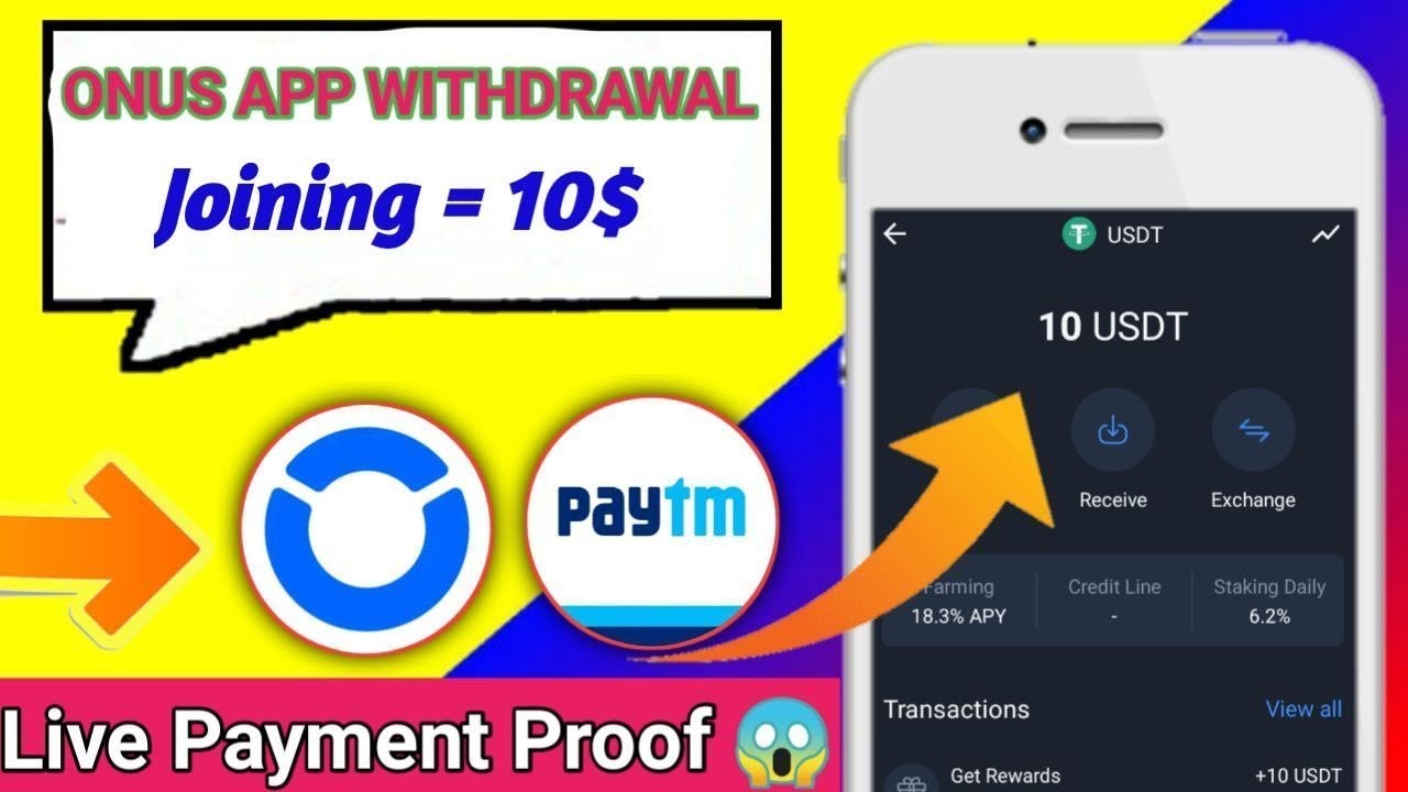 Free $10 Instant Withdraw Loot,ONUS App withdrawal Trick,ONUS Wallet 10 Dollar Sign up Loot