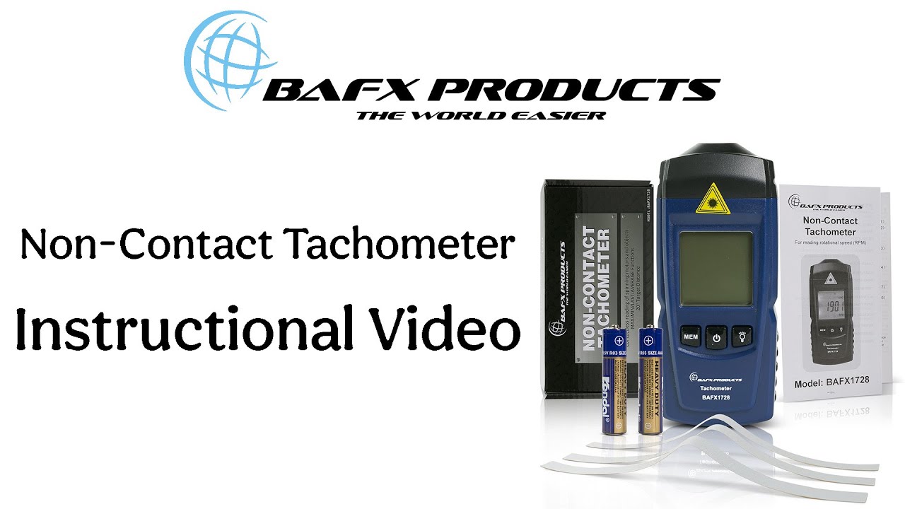 BAFX Products Non-Contact Tachometer Instructional Video