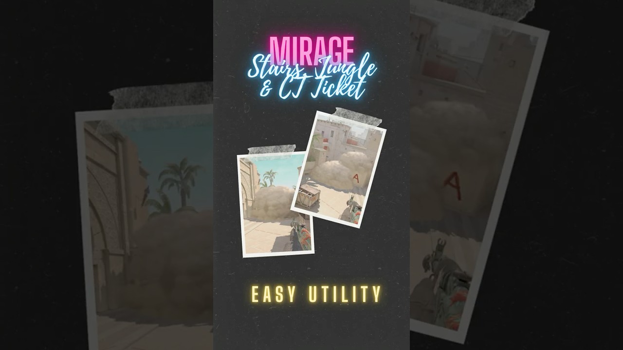 Mirage A Triple Smoke | EaSy Utility | CS2 Utility Guide