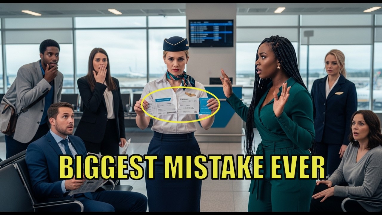 FLIGHT ATTENDANT RIPS BLACK GIRL’S TICKET — NOT KNOWING HER FATHER OWNS THE AIRLINE