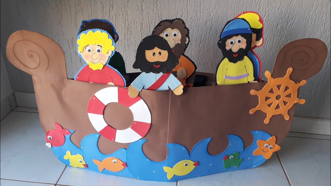 #DIY/RECURSO VISUAL PARA MINISTÉRIO INFANTIL 🥰 (BARCO)