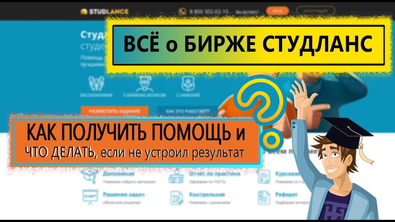 Студенческая биржа Студланс.ру - как сделать заказ и что делать, если не устроил результат услуги