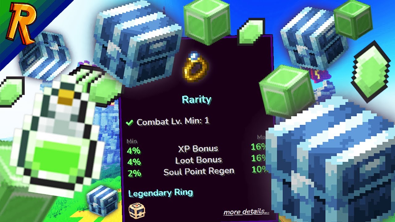 Wynncraft Lvl. 1 Rarity Loot run (Minecraft MMORPG)