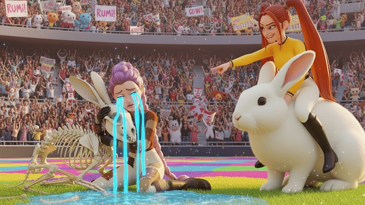RUMI’s Insane Victory in the Giant Rabbit Championship! KPOP Demon Hunters