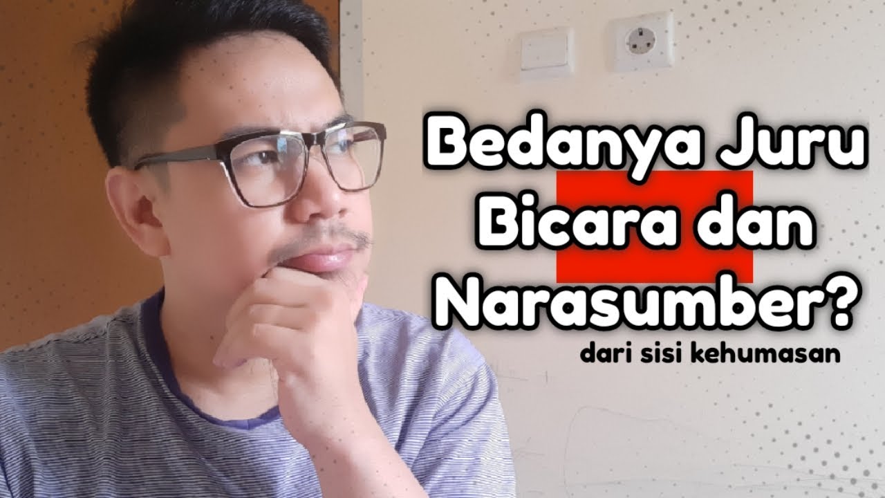 PERBEDAAN JURU BICARA DAN NARASUMBER❗NdiWork
