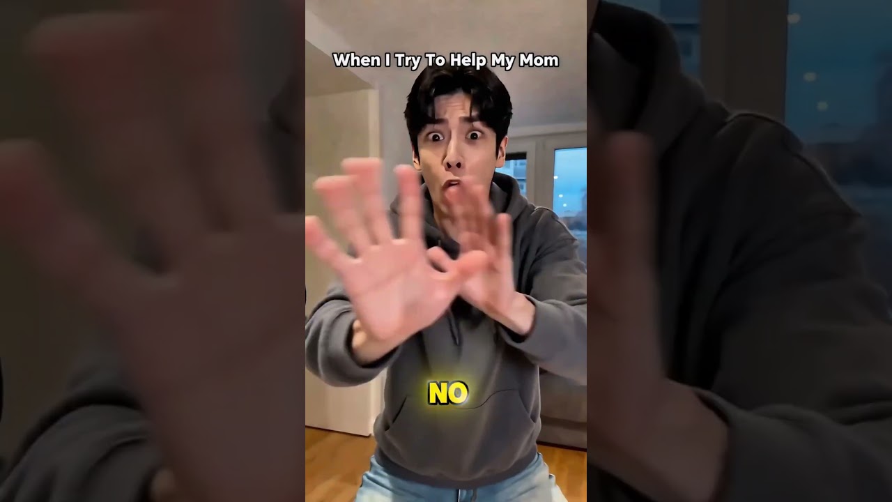 When I try to help my mom... (Kitchen disaster!) 😂#funny #kpop #shorts